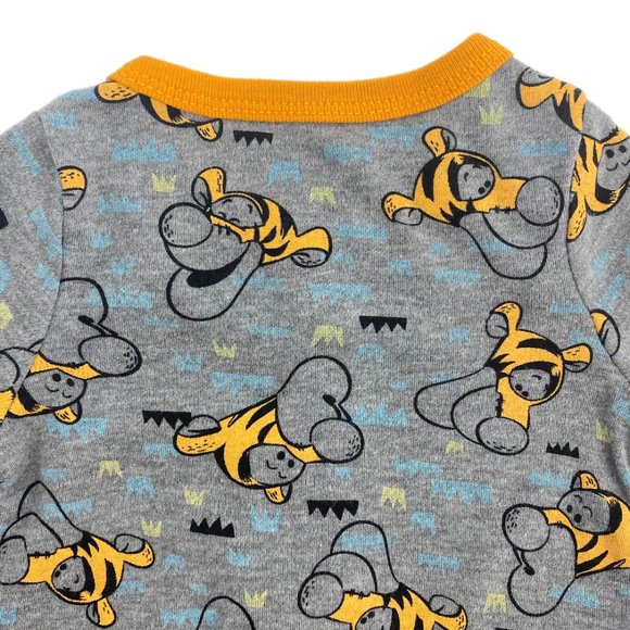 DISNEY Baby Winnie the Pooh Tigger Grey Orange Sleep and Play Size 3/6M - Picture 5 of 11